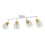 Goeco White Ceiling Light with 4 Adjustable Spotlights E27 Ceiling Spotlight 9