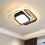 Goeco LED Ceiling Lights, 2 Squares Flush Mount Ceiling Lighting, 32W, 3000K 1