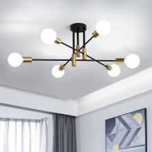 Goeco Vintage Ceiling Light, Modern Pendant Light, Height-Adjustable
