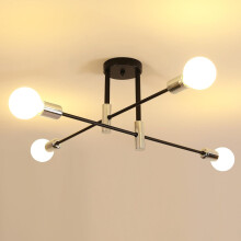 Goeco Vintage Ceiling Light, E27, 180 Adjustable Industrial Chandelier