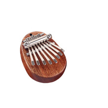 8 Key Mini Kalimba African Wood Mahogany Thumb Piano Finger Instrument Keyboard