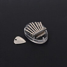 (Oval) 8-Key Mini Kalimba African Transparent Thumb Piano Finger Musical Instruments