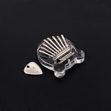 (Bear) 8-Key Mini Kalimba African Transparent Thumb Piano Finger Musical Instruments