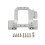 (Silver) Steering Servo Front Mount & Bumper Installation Kit for Redcat Gen8 1