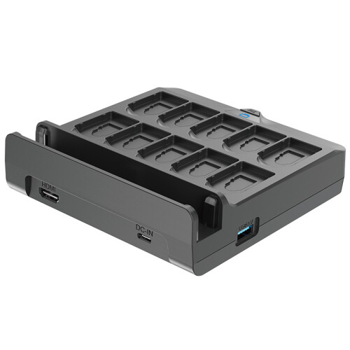 NS/Switch OLED Charger Dock with 10 Game Slots - Accessories Organizer 1
