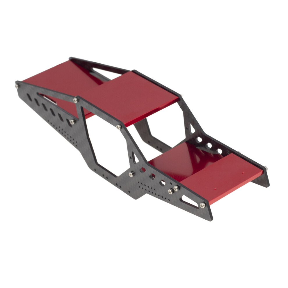 (Orange) Carbon Fiber & Aluminum Frame Roll Cage Body for Axial SCX24 1/24 RC