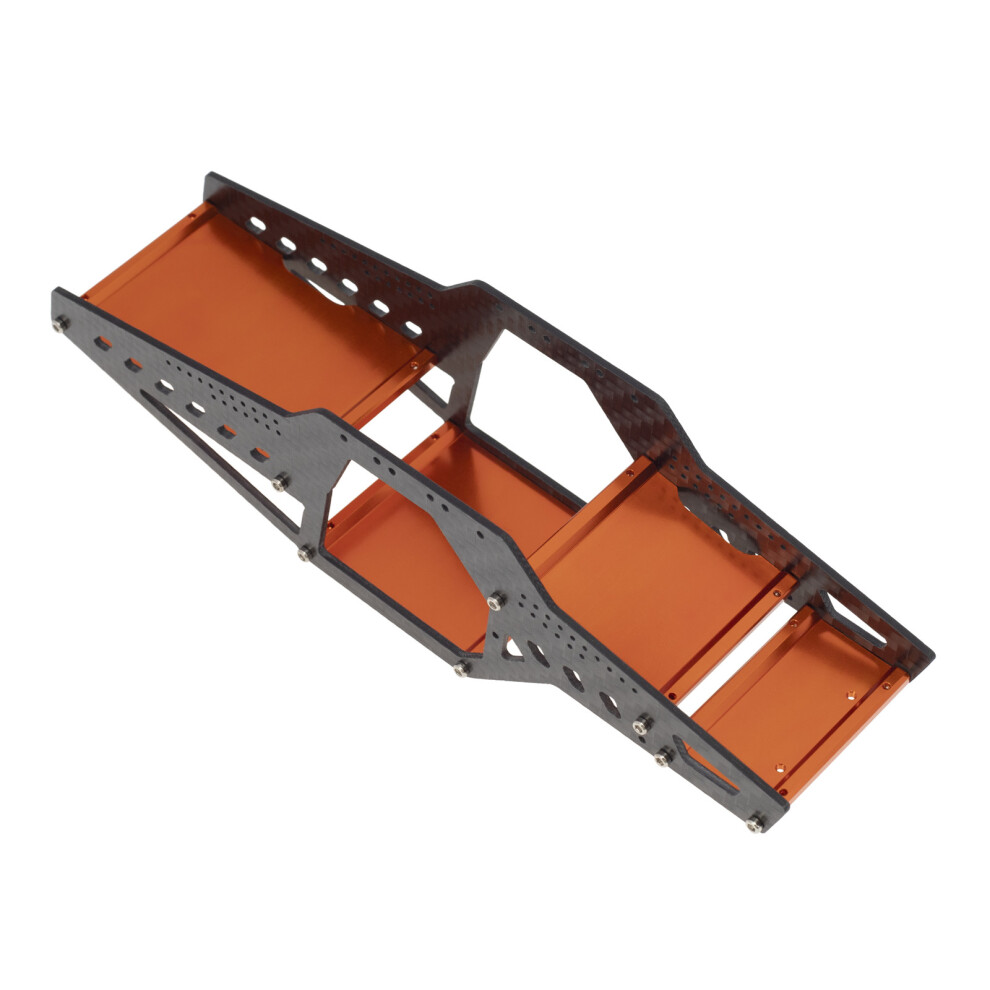 Orange (Orange) Carbon Fiber And Aluminum Frame Roll Cage Body Shell For Axial Scx24 1/24 Rc