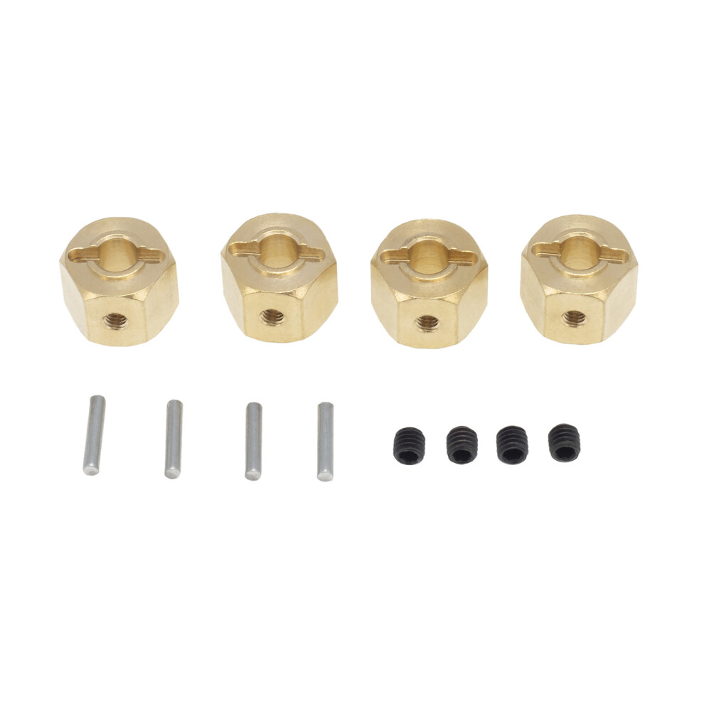 (10Mm) Brass Heavier Wheel Hex Hub For Axial Scx10 90046 Rr10 Rgt 86100 Mst 1/10 Rc 320997434948