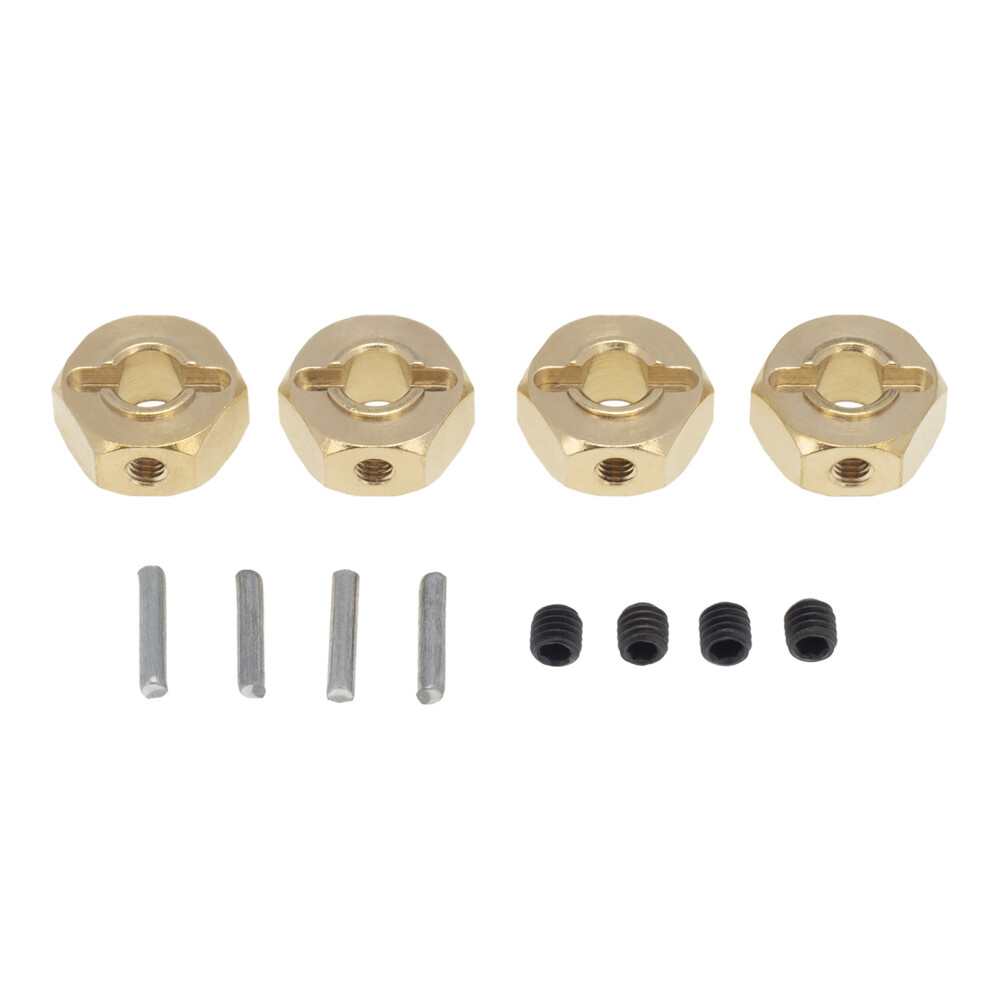 (6Mm) Brass Heavier Wheel Hex Hub For Axial Scx10 90046 Rr10 Rgt 86100 Mst 1/10 Rc 320997434917
