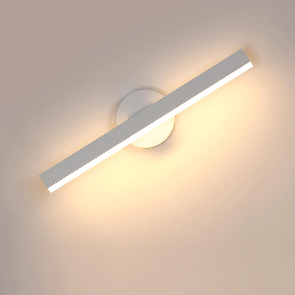 Goeco Led Bathroom Mirror 12W, 300 Rotatable, Led Mirror Lamp, 3000K Light
