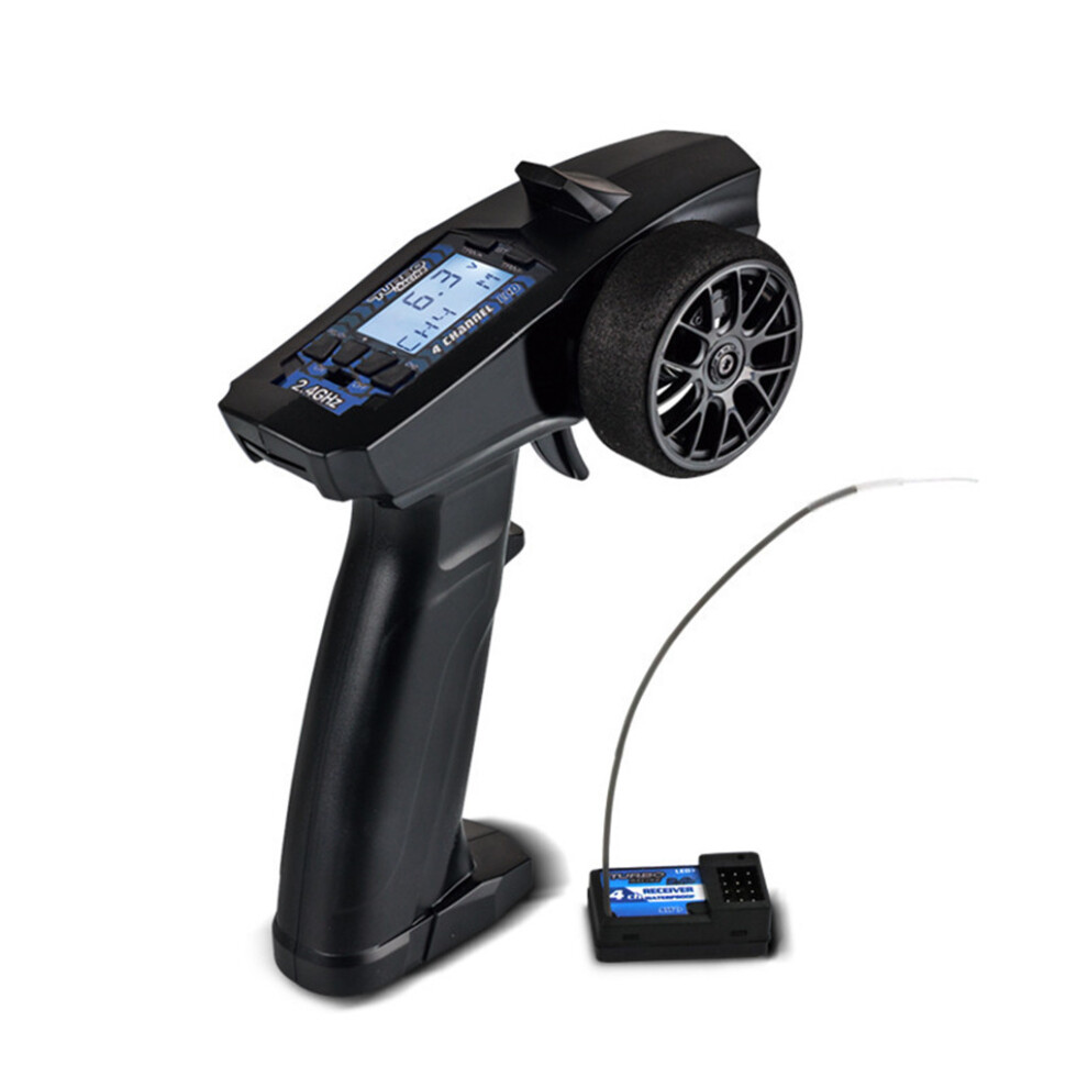 2.4G 4Ch Rc Transmitter & Receiver W/ Lcd Display For Car Crawler 123643834402