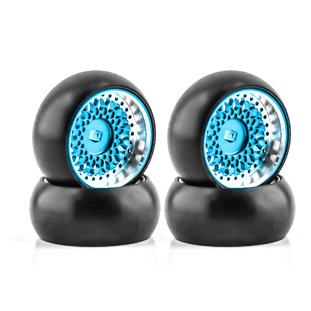 (Blue) For Kyosho Miniz Mr03 Awd Wltoys 284131 1/28 Rc Racing Drift Car Tires Metal Wheels Blue 320997443001