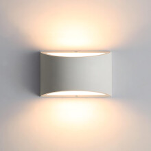 Goeco Indoor Wall Light, 7 W Plaster LED Modern Wall Lights, 3000K, G9 Bulb