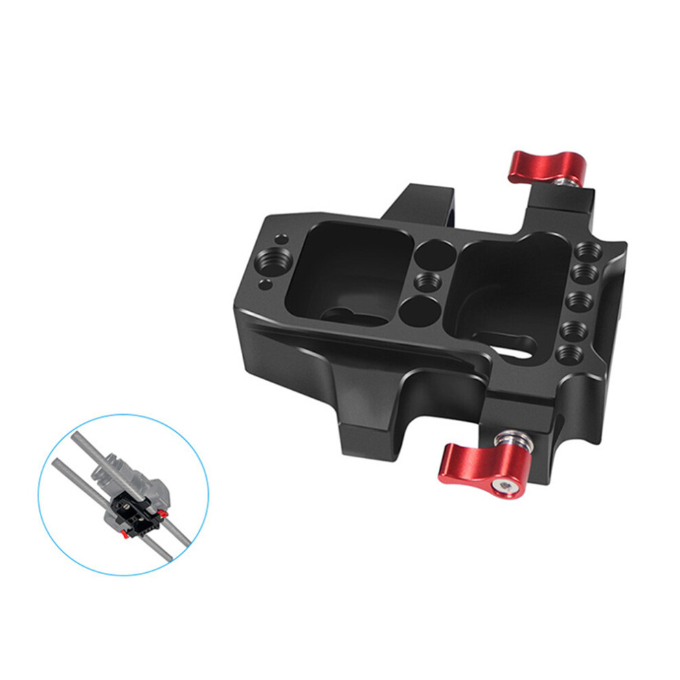 Universal Baseplate With Dual 15Mm Rod Rail Clamp For Camera Cage 320997436294