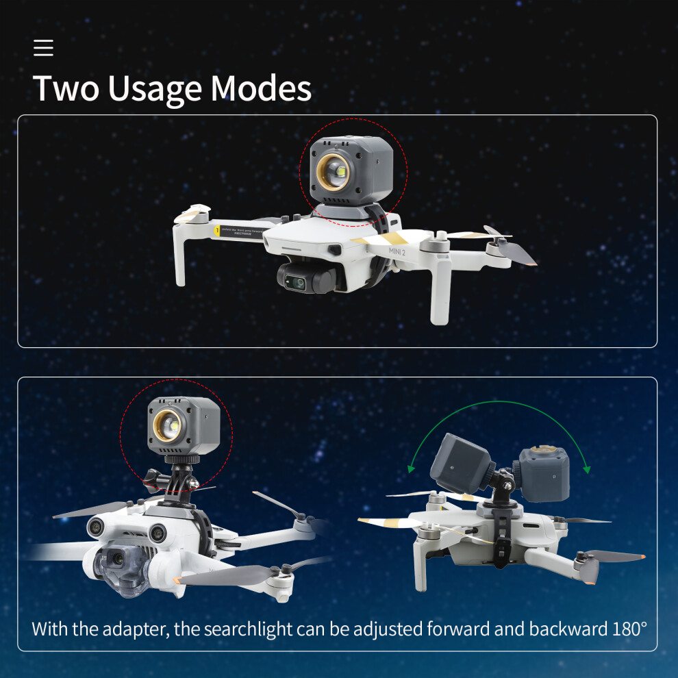 Led Searchlight Night Flight Light Lamp For Dji Mini3 Pro/Mini 2/Mavic Air Drone 320997436683