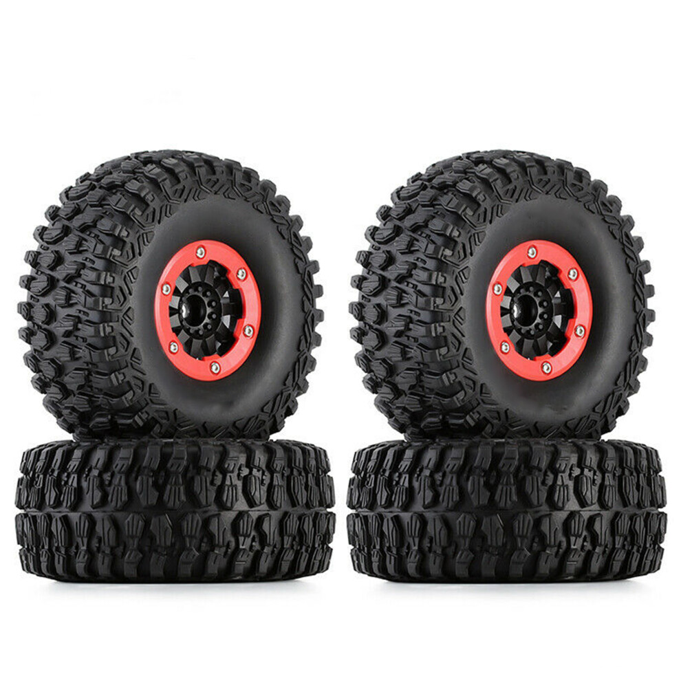 2.8" Beadlock Wheels & Tires For Traxxas Udr Unlimited Desert Racer 1/7 Rc Car Black/Red 320997436782