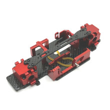 (Red) Metal RC Car Chassis Assembly Modified Upgrade For Wltoys 1/28 284131 K979 K989