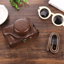 (Brown) PU Leather Camera Case for Fujifilm X100/X100F/X100S/X100T - Protective Bag Cover