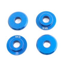 (Blue) 4PCS 1:7 RC Car 7075 Aluminium Adapter Tyre Spacers for TRAXXAS UDR Accessories