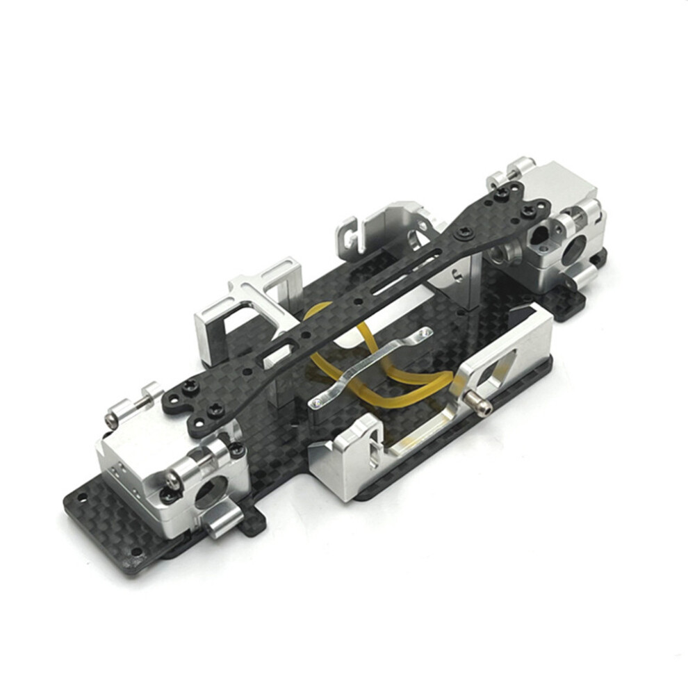 (Silver) Metal Rc Car Chassis Assembly Modified Upgrade For Wltoys 1/28 284131 K979 K989 Silver 320997437093