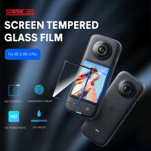 For Insta360 X3 Curved Protective Film Transparent HD Scratch Resistant Accessories