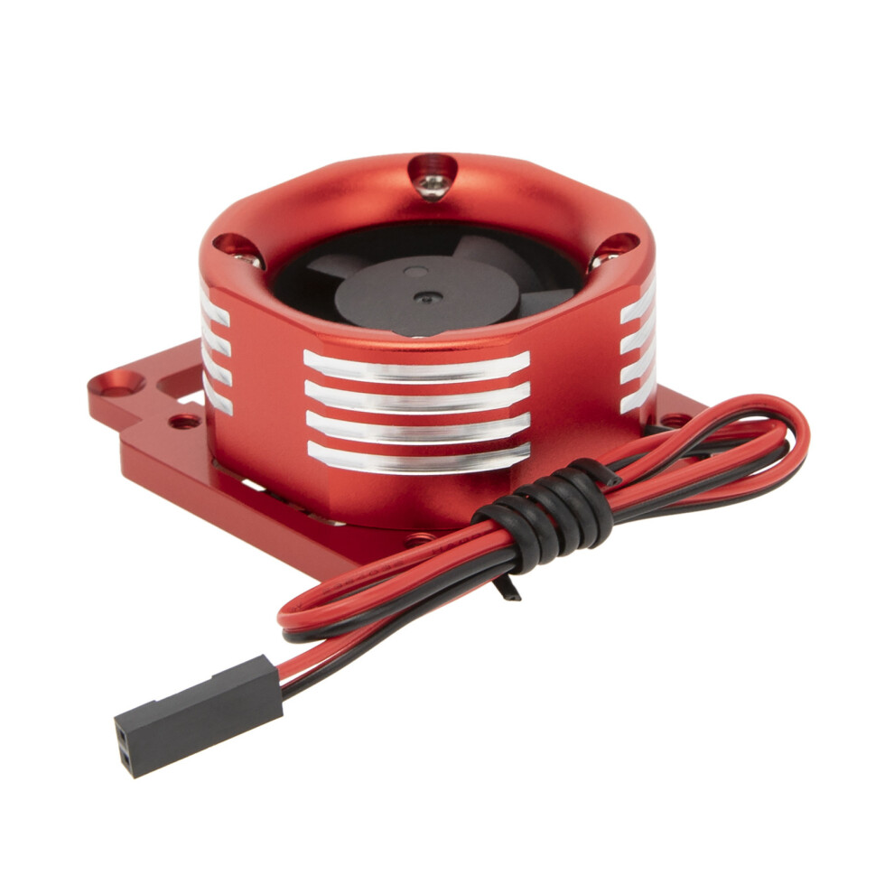 (Red) Alloy Motor Cooling Fan Motor Radiator For Traxxas 1/8 4Wd Sledge Monster Truck Red 320997438137