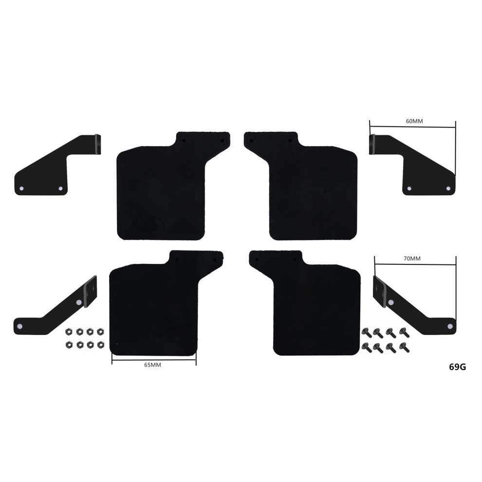 (Version A) Mud Flaps Metal Rubber Fender For Traxxas Trx4 2021 Bronco 1/10 Rc Crawler 320997438588