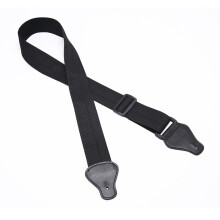 Black Nylon Guitar Strap for Acoustic, Electric Guitars, Bass & Ukulele
