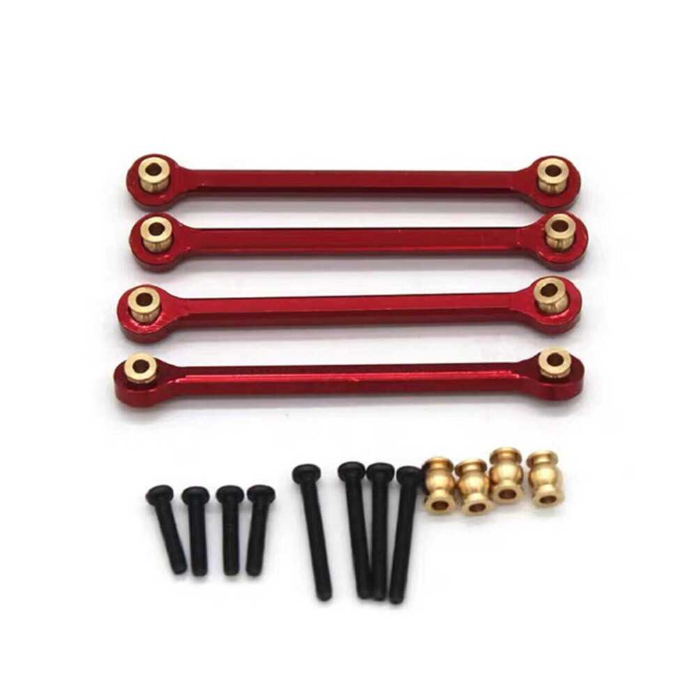 (Red) 4Pcs Metal Chassis Link Rod Linkage Rc Car Parts For Fms Fcx24 1/24 Rc Car Red 320997439684