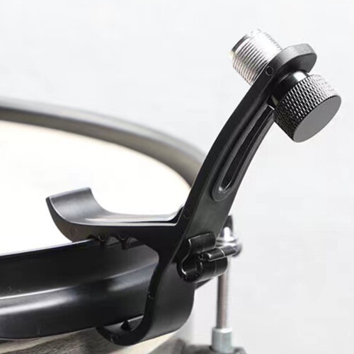 Adjustable Drum Microphone Clip - Mic Clamp Holder Stand with Drum Rim Mount