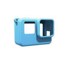 (Blue) Silicone Case & Lens Protector for Insta360 ACE - Sports Camera Accessories