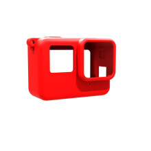 (Red) Silicone Case & Lens Protector for Insta360 ACE - Sports Camera Accessories