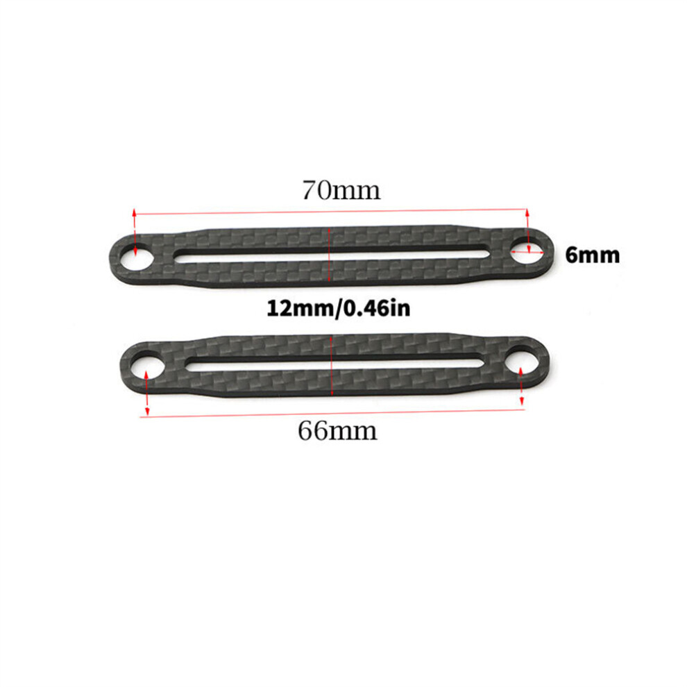 (66mm+70mm) Carbon Fiber Body Shell Column Mount Crossmember For TAMIYA TT02 XV02 XV01 RC