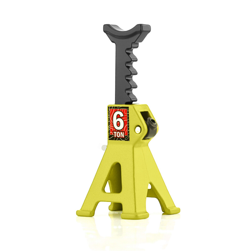(Yellow) Metal Adjustable Mini Jack Stands For Rc Crawler Scx24 Ax24 Trx4m Fcx24 Yellow 320997449225