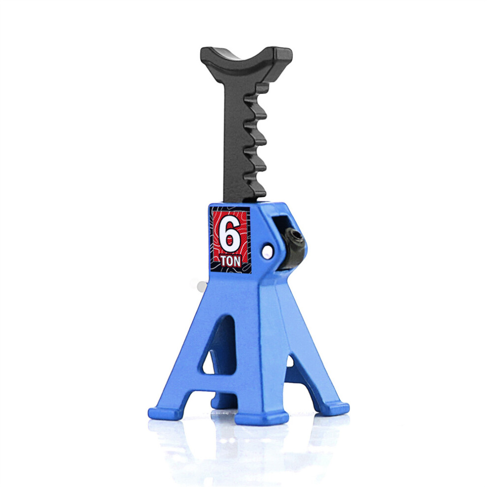 (Blue) Metal Adjustable Mini Jack Stands For Rc Crawler Scx24 Ax24 Trx4m Fcx24 Blue 320997449232