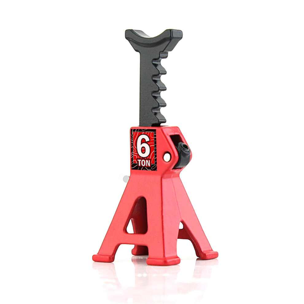 (Red) Metal Adjustable Mini Jack Stands For Rc Crawler Scx24 Ax24 Trx4m Fcx24 Red 320997449249