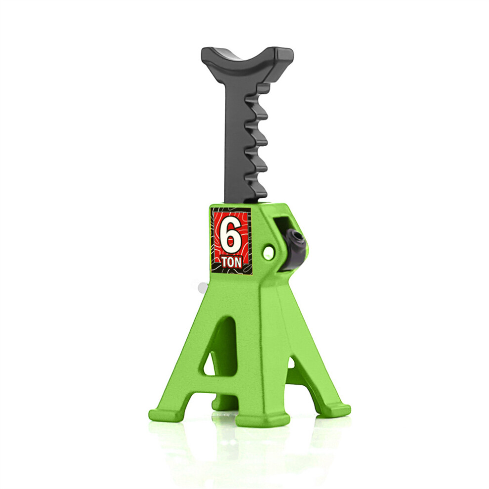 (Green) Metal Adjustable Mini Jack Stands For Rc Crawler Scx24 Ax24 Trx4m Fcx24 Green 320997449256