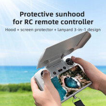 For DJI Mini 3 Pro RC Remote Control Screen Protective Cover Sun Shade Hood With Strap