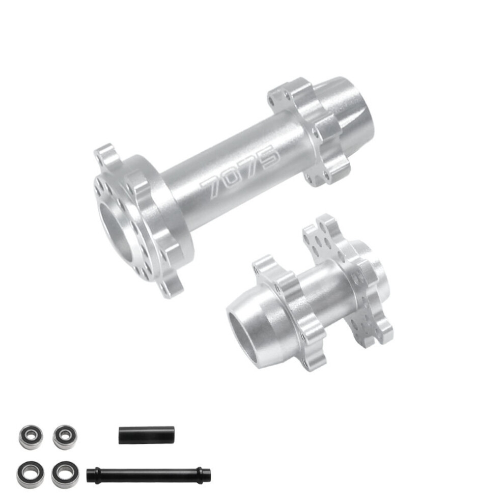 (Silver) Rc Car Aluminium Front/Rear Wheel Hub Axle For Losi 1/4 Promoto-Mx Motorcycle Silver 320997454984