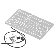 (Silver) AXIAL 1/6 SCX6 JEEP RC Crawler Upgrade: Metal DIY Movable Wiper