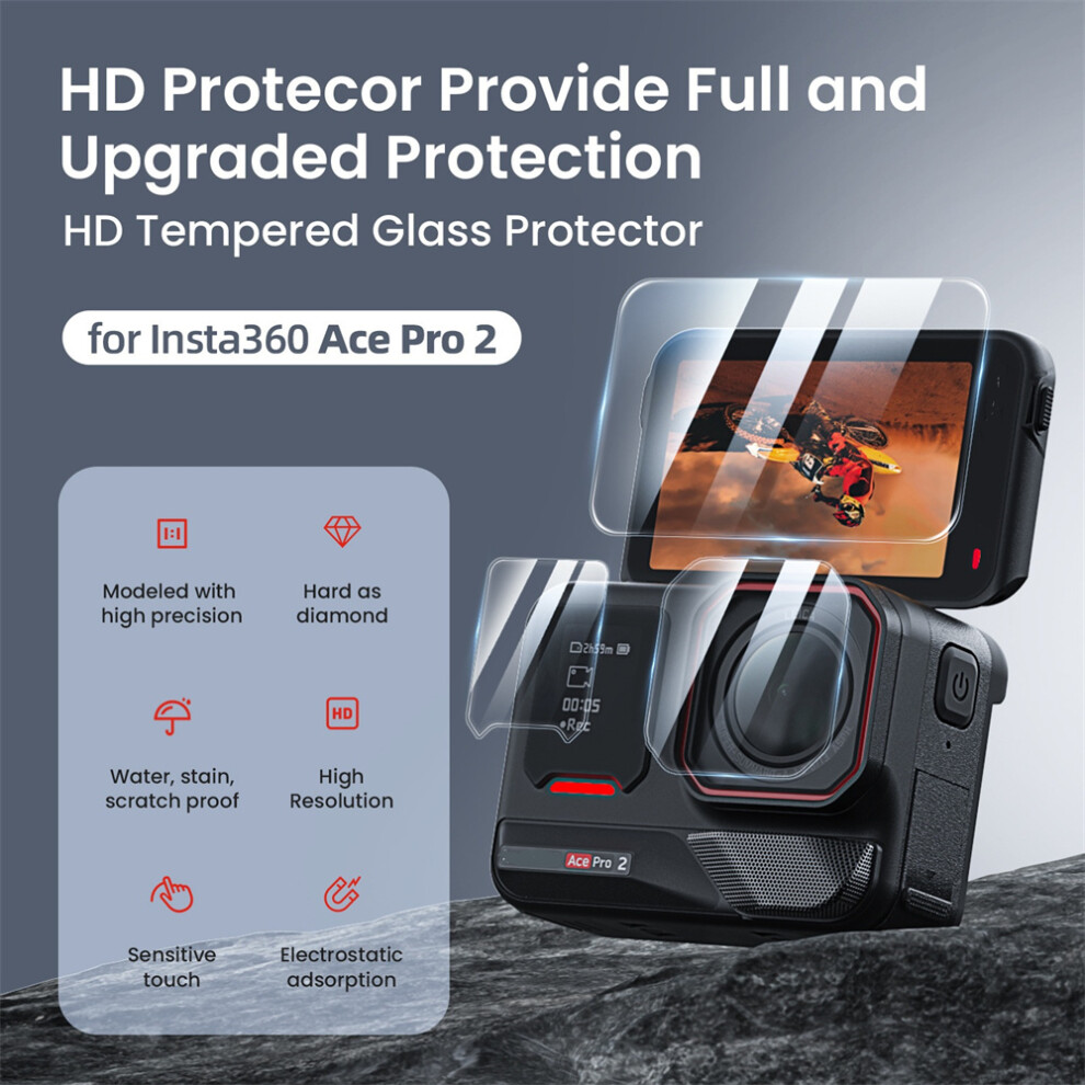 For Insta360 Ace Pro2 Tempered Film Protector Lens Screen Protection Accessories 320997465126