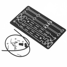 (Black) Metal DIY Movable Wiper for AXIAL 1/6 SCX6 JEEP RC Crawler Car Upgrade Part