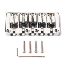 5 String Bass Guitar Replacement Bridge String Spacing 16.5mm Parts Chrome