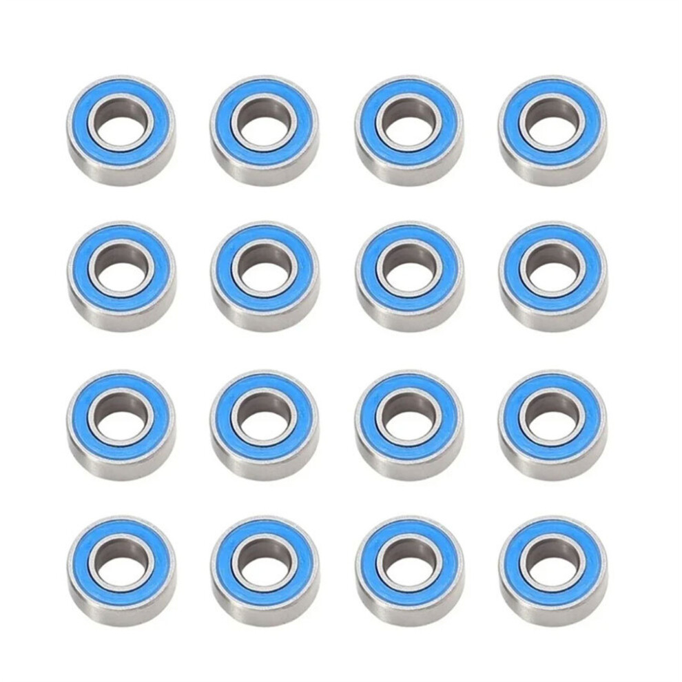 (Blue) 16Pcs Metal Bearings For Tamiya Bb01 Bbx Bb-01 1/10 Rc Car Upgrades Accessories Blue 123643849680