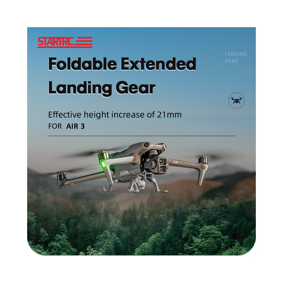 For Dji Air3 Landing Gear Drop Cushion Folding Kickstand Drone Upgrade Parts 320997449911