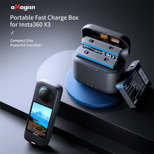 For Insta360 X3 Battery Fast Charging Base USB Type-C Charging Box Case Charger