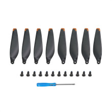 (Black Orange Edge) 2 Pairs Noise Reduction Quick Release Blade Parts For Dji Mini4 Pro Propellers