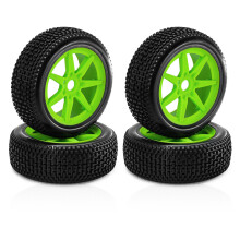 (Green) 4pcs 1/8 RC Car Upgrade Tyre 17mm Wheel Trail Splicer For ARRMA 6S/Kyosho MP10