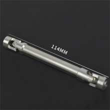 (Medium) For SCX10 Generation 1/2/3 TRX6 1/10 RC Car 94/114MM Stainless Steel Drive Shaft