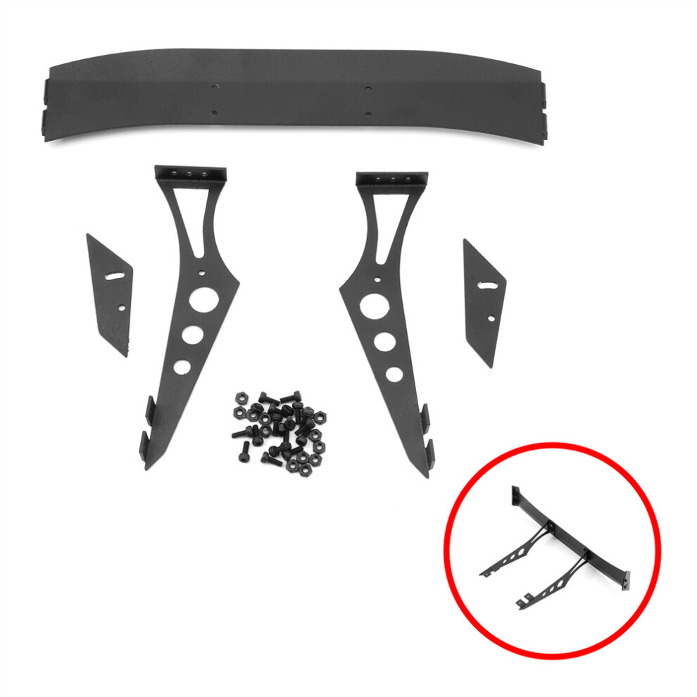 1/10 Rc Car Universal Aluminum Tail Wing Diy Parts For Hsp 94123 Ptg2 Tt02 Tt01 Black 320997456483